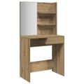 vidaXL toaletný stolík so zrkadlom Artisan Dub 74,5x40x141 cm