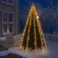 vidaXL Svetelná sieť na vianočný stromček 250 LED, farebná 250 cm