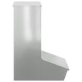 vidaXL Feeder pre prasatá Strieborná 55 x 38 x 76 cm 20 kg
