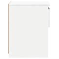 vidaXL Nočný stolík, biely 40x30x39 cm, kompozitné drevo
