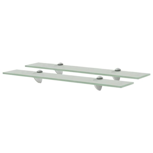 vidaXL Nástenná polička 2 ks sklo 60x20 cm 8 mm