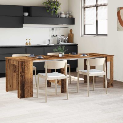 vidaXL Jedálenský stôl 240 x 85 x 75 cm Kompozitné drevo Staré drevo