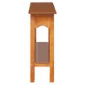 vidaXL Konzolový stolík 110x30x75 cm masívny mahagón