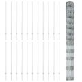 vidaXL Vonkajšie divoké oplotenie s posteľami 50 x 1,4 m Strieborná