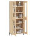 vidaXL Vysoká skrinka dub sonoma 69,5x34x180 cm spracované drevo