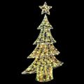 vidaXL Vianočný stromček 120 LED Teplá biela 120,5 cm PET