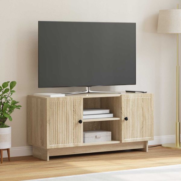 vidaXL TV skrinka 102 x 34,5 x 50 cm Dub sonoma Kompozitné drevo