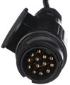 Propojovací spirálový kabel zástrčky tažného zariadenia TRAILER CABLE 4, 13-13pin, 3 m SIXTOL
