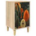 vidaXL Nočný stolík ZAANDAM Dub sonoma 36 x 33 x 60 cm