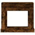 vidaXL Obloženie krbu dymový dub 100x30x87,5 cm kompozitné drevo