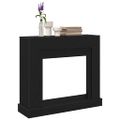 vidaXL Obloženie krbu čierne 100x30x87,5 cm kompozitné drevo