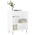 vidaXL Komoda lesklá biela 57x35x70 cm kompozitné drevo
