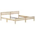 vidaXL Posteľný rám, mangový masív 200 cm