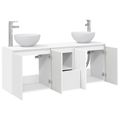 vidaXL Set kabinetov do kúpeľne 3 ks Biela 49,5 x 35 x 63 cm