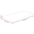 vidaXL Polica 40x20x2,5 cm neošetrený dubový masív
