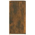 vidaXL Botník dymový dub 60x35x70 cm spracované drevo