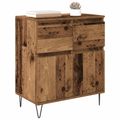 vidaXL Servírovacia skriňa Staré drevo 60 x 35 x 70 cm