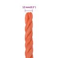 vidaXL Pracovné lano oranžové 12 mm 25 m polypropylén