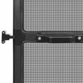 vidaXL Hinged Hmyzová sieť Antracitová a čierna 100 x 215 cm