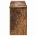 vidaXL Vešiak na stenu Nástenná montáž Dymová dub 50 x 16 x 26 cm