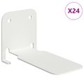 vidaXL Neviditeľná plávajúca polica 24 ks Biely 6 x 11 x 6,5 cm