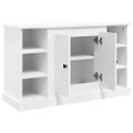 vidaXL Komoda biela 100x35,5x60 cm spracované drevo