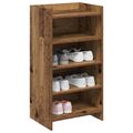 vidaXL Skriňa na topánky Staré drevo 48 x 36 x 92 cm Kompozitné drevo