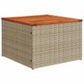 vidaXL Súprava záhradných pohoviek 7 ks Béžová polyratan