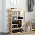 vidaXL Regál na topánky dub sonoma 60x30x98 cm kompozitné drevo