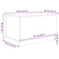 vidaXL Úložné boxy staré drevo 70x40x38 cm kompozitné drevo