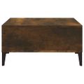 vidaXL Konferenčný stolík dymový dub 60x60x30 cm drevotrieska