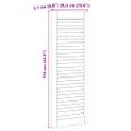vidaXL Skříňové dvere Prírodná 110 x 2,1 x 39,5 cm Borovicový masív