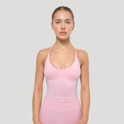 Dámske tielko Luma Baby Pink - GymBeam, veľkosť XS