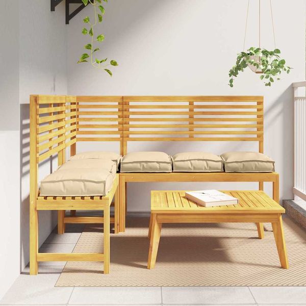 vidaXL Podložka 6 pcs Béžová 40 x 40 x 8 cm Oxfordská látka