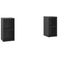 vidaXL TV skrinky 2 ks lesklé čierne 72,5x35x36,5 cm drevotrieska