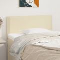 vidaXL Čelo postele krémové 100x5x78/88 cm umelá koža