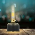 Retro petrolejová LED lampa čierna FLR-25 Forever Light