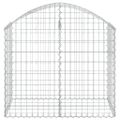 vidaXL Oblúkový gabionový kôš 100x50x80/100 cm pozinkované železo