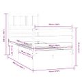 vidaXL Posteľný rám medovo-hnedý masívne drevo 90x200 cm