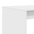 vidaXL Stôl Biela Kompozitné drevo 108 x 55 x 103.5 cm