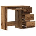 vidaXL Stôl Old Wood 90x45x76 cm Engineered Wood