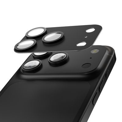 Etteri full camera lens guard for iPhone 17 Pro Max black