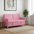 vidaXL Sofa s úložným priestorom Ružová 152 x 78 x 87 cm Polyester