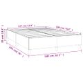 vidaXL Posteľný rám s boxspringom zelená 140x190 cm látka
