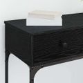 vidaXL Konzolový stôl Čierny dub 75 x 34,5 x 75 cm Kompozitné drevo