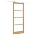 vidaXL Posuvné dvere ORKDAL 93 x 232 cm Prírodná