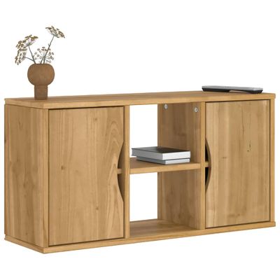 vidaXL TV skrinka „ODDA“ 79x24x40 cm masívne borovicové drevo