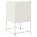 vidaXL Nočné stolíky 2 ks biele 36x39x60,5 cm oceľ