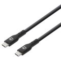 MANHATTAN Kábel, USB-C/USB-C, 0,5m, čierny