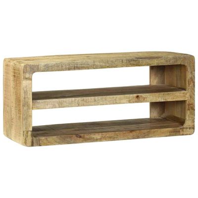 vidaXL TV skrinka s poličkou Hnedá 80 x 32 x 36 cm Mangový masív